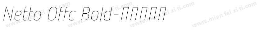 Netto Offc Bold字体转换